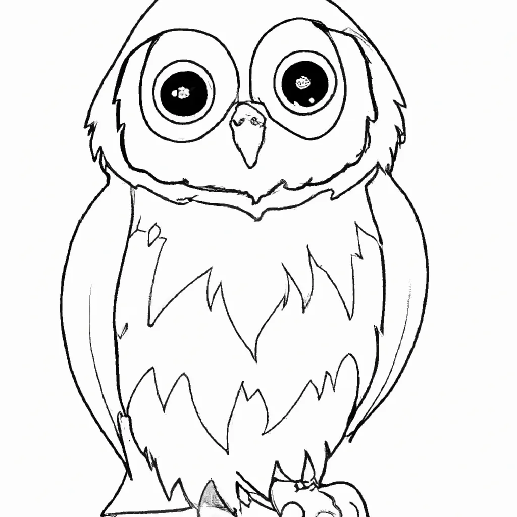 desenhos coruja branca imprimir colorir gratis 6