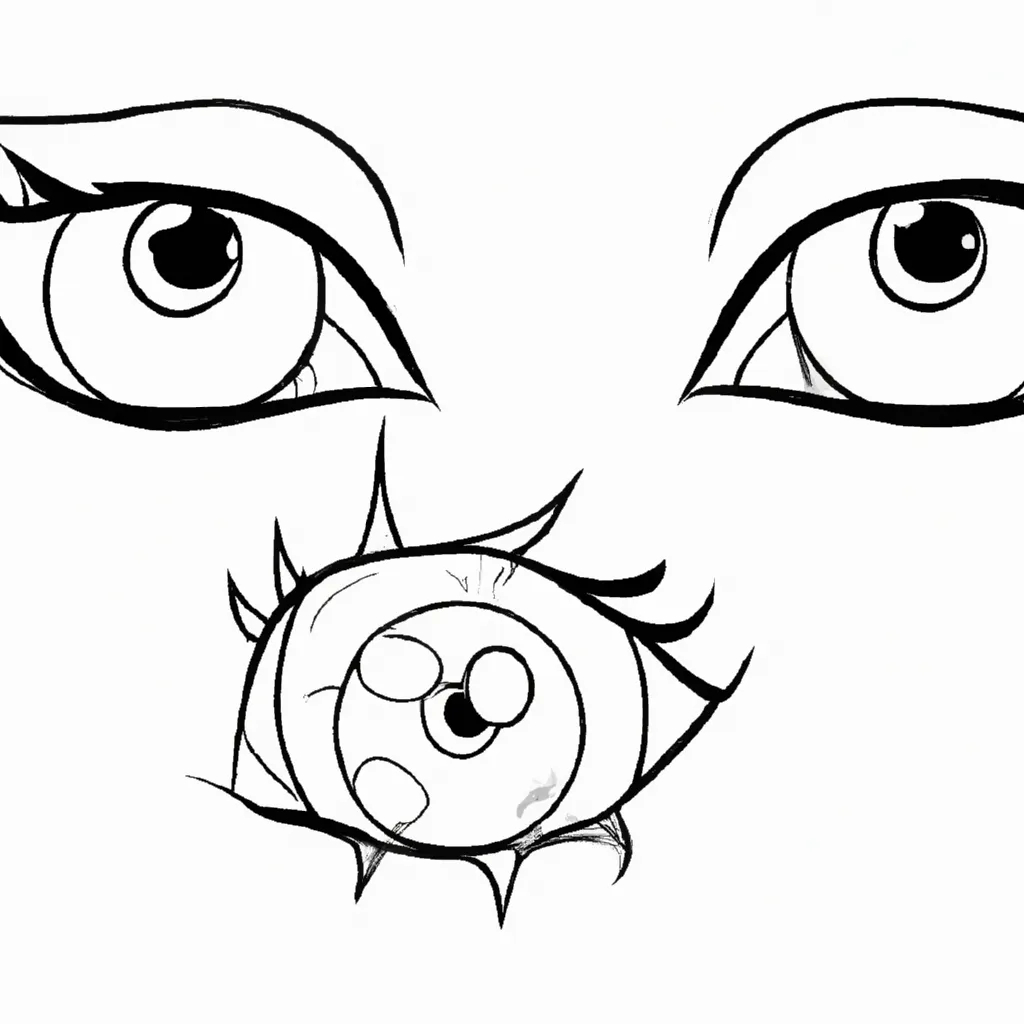 desenhos olhos verdes imprimir colorir gratis 2