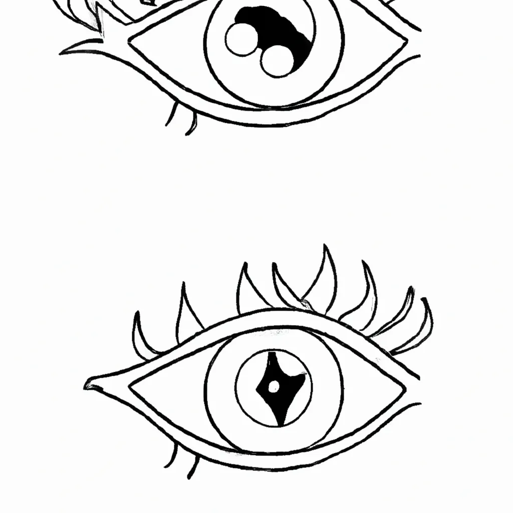 desenhos olhos verdes imprimir colorir gratis 4