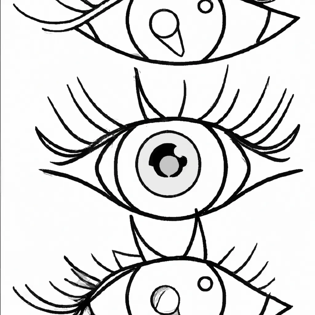 desenhos olhos verdes imprimir colorir gratis 9