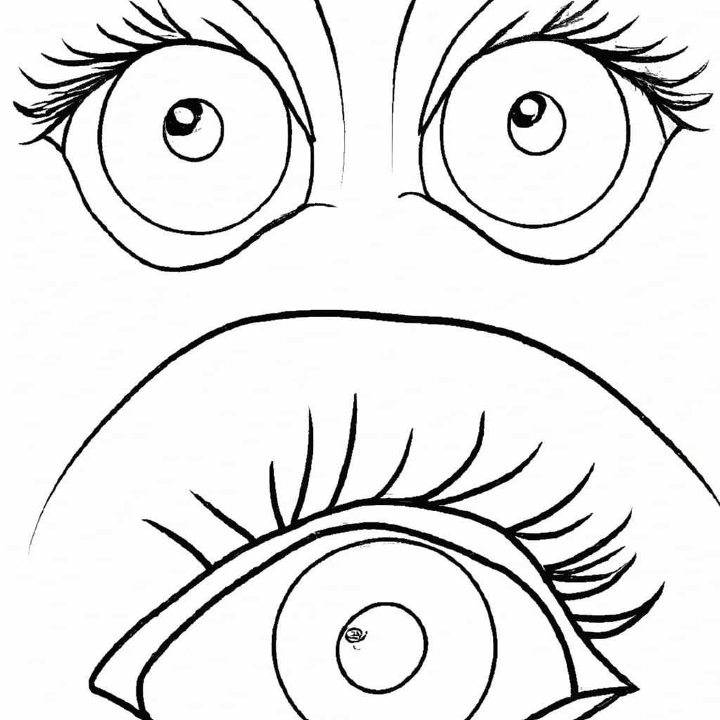 desenhos olhos verdes imprimir colorir gratis 12