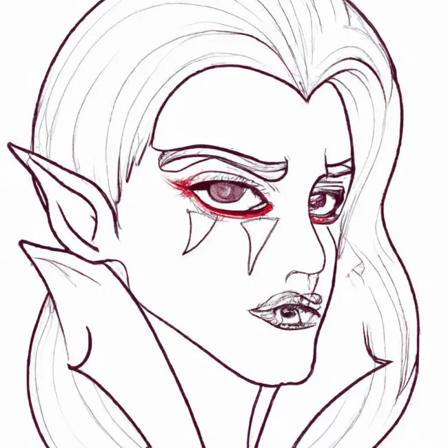 desenhos maquiagem vampiro imprimir colorir gratis 3