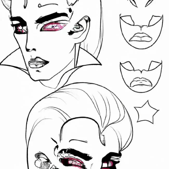 desenhos maquiagem vampiro imprimir colorir gratis 6 desenhos maquiagem vampiro imprimir colorir gratis 6