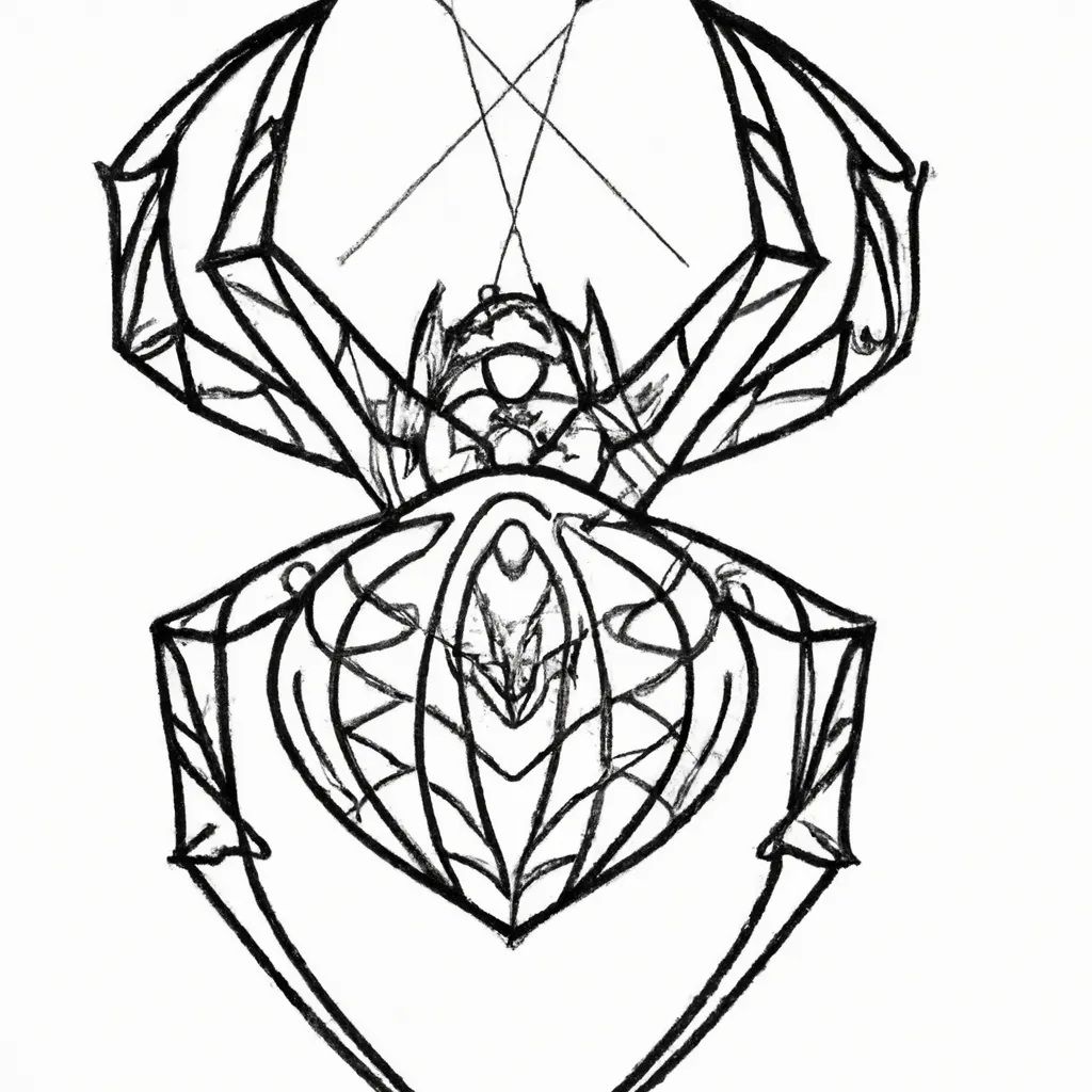 desenhos tatuagem aranha imprimir colorir gratis