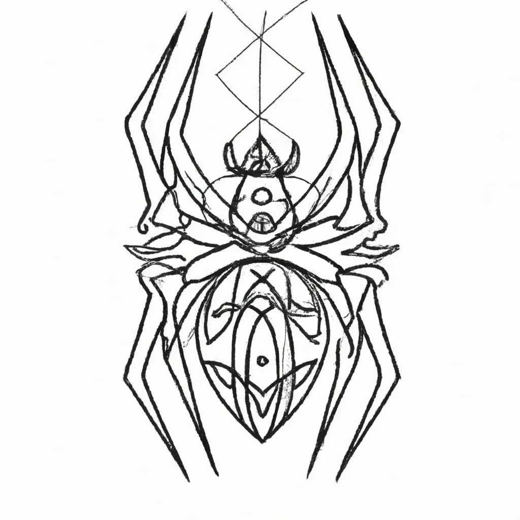 desenhos tatuagem aranha imprimir colorir gratis 2