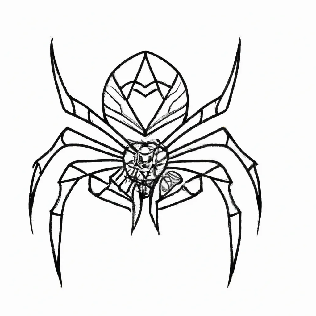 desenhos tatuagem aranha imprimir colorir gratis 4