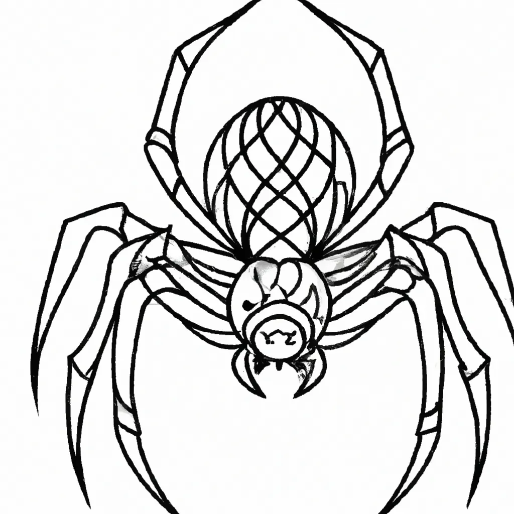 desenhos tatuagem aranha imprimir colorir gratis 9
