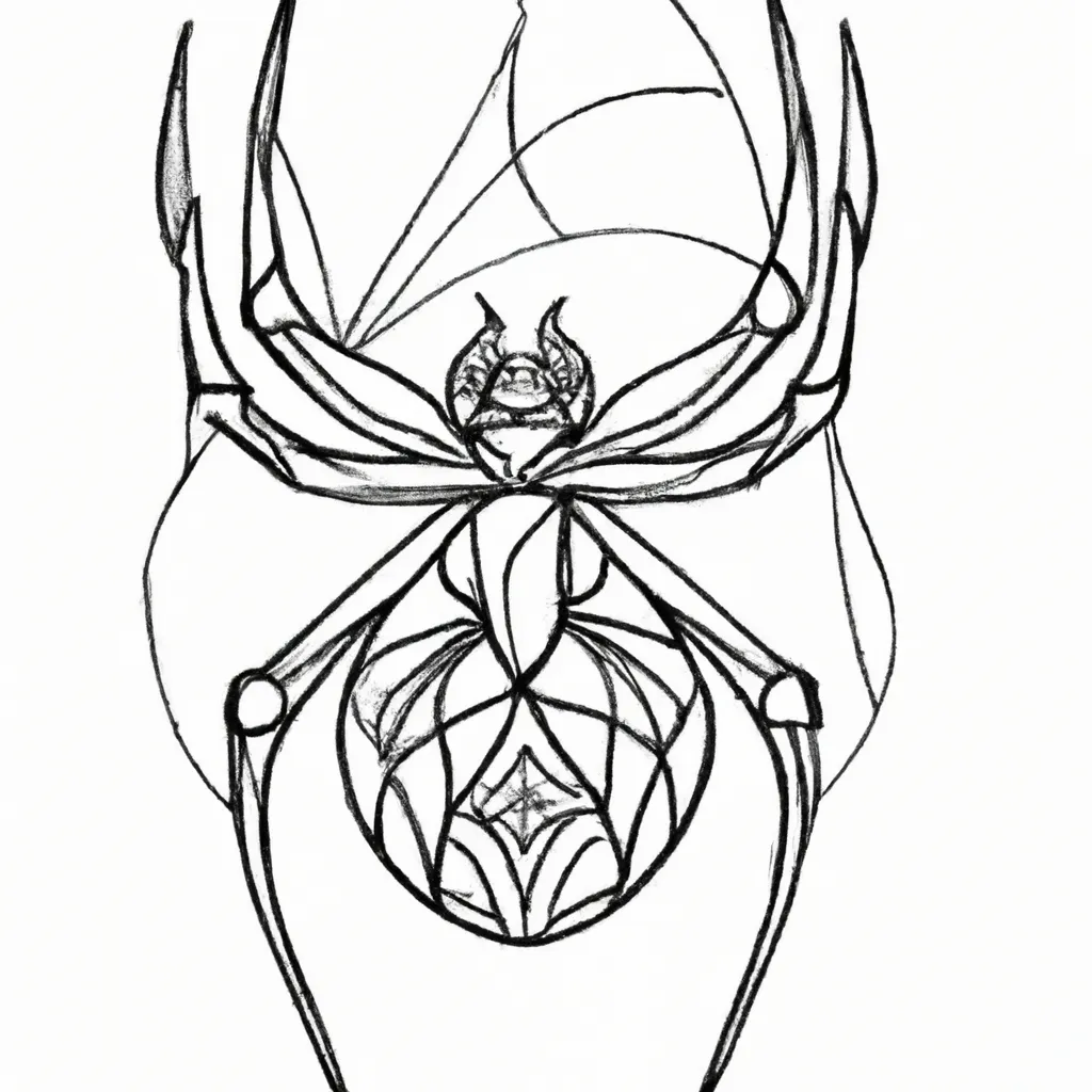 desenhos tatuagem aranha imprimir colorir gratis 10
