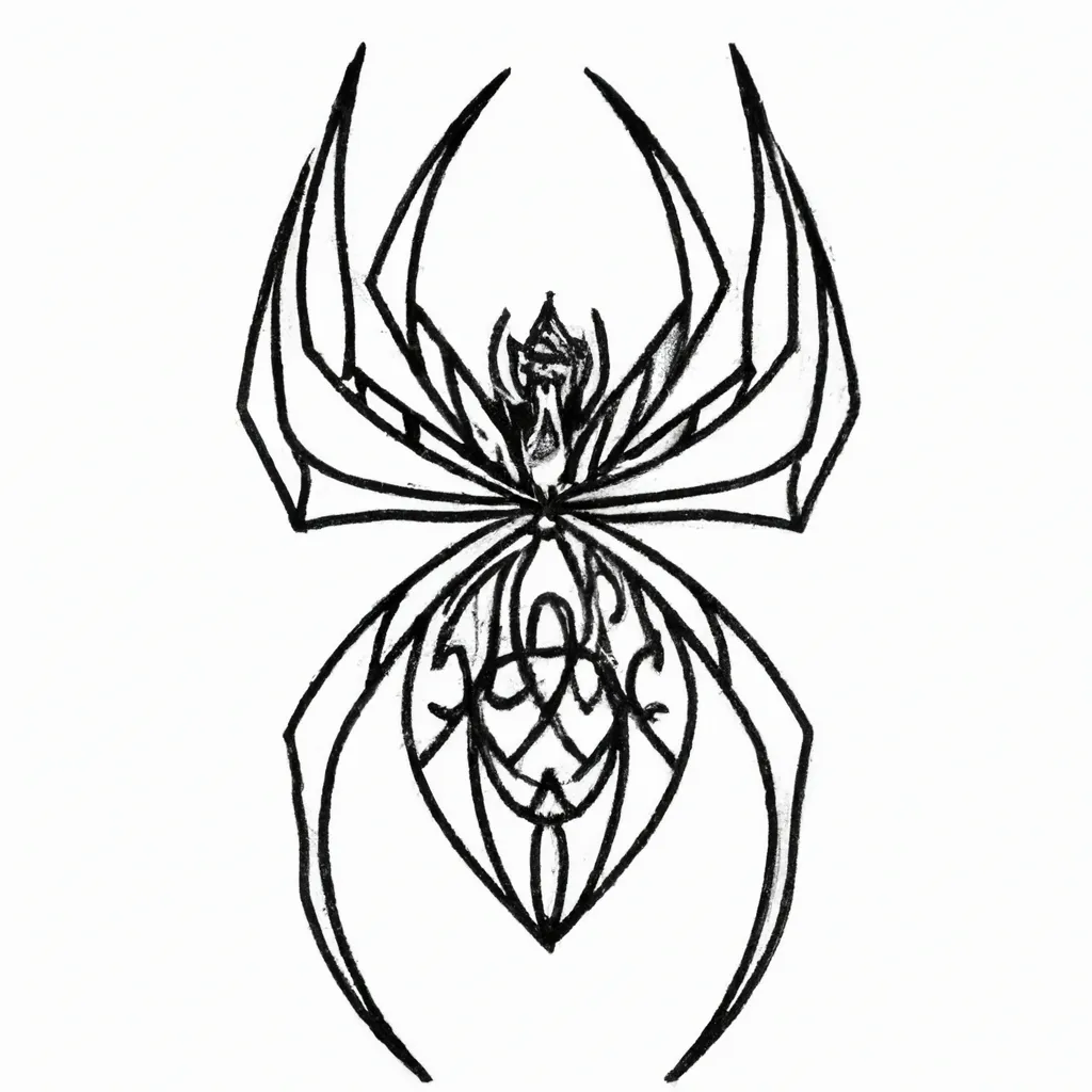 desenhos tatuagem aranha imprimir colorir gratis 11