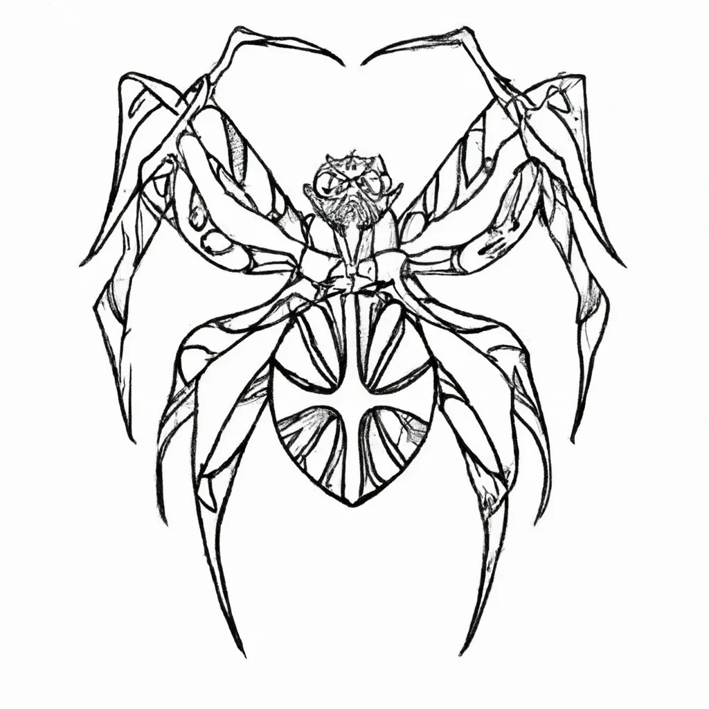 desenhos tatuagem aranha imprimir colorir gratis 12