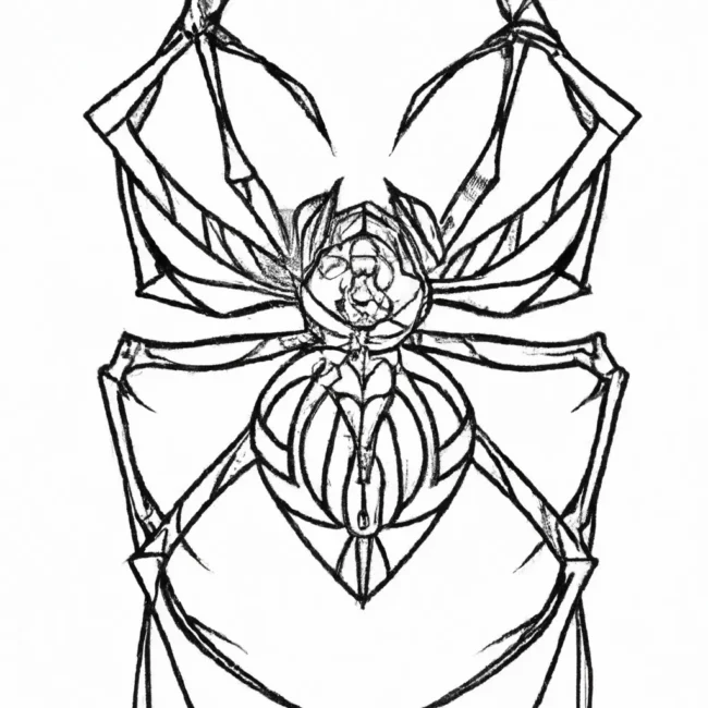 desenhos tatuagem aranha imprimir colorir gratis 14