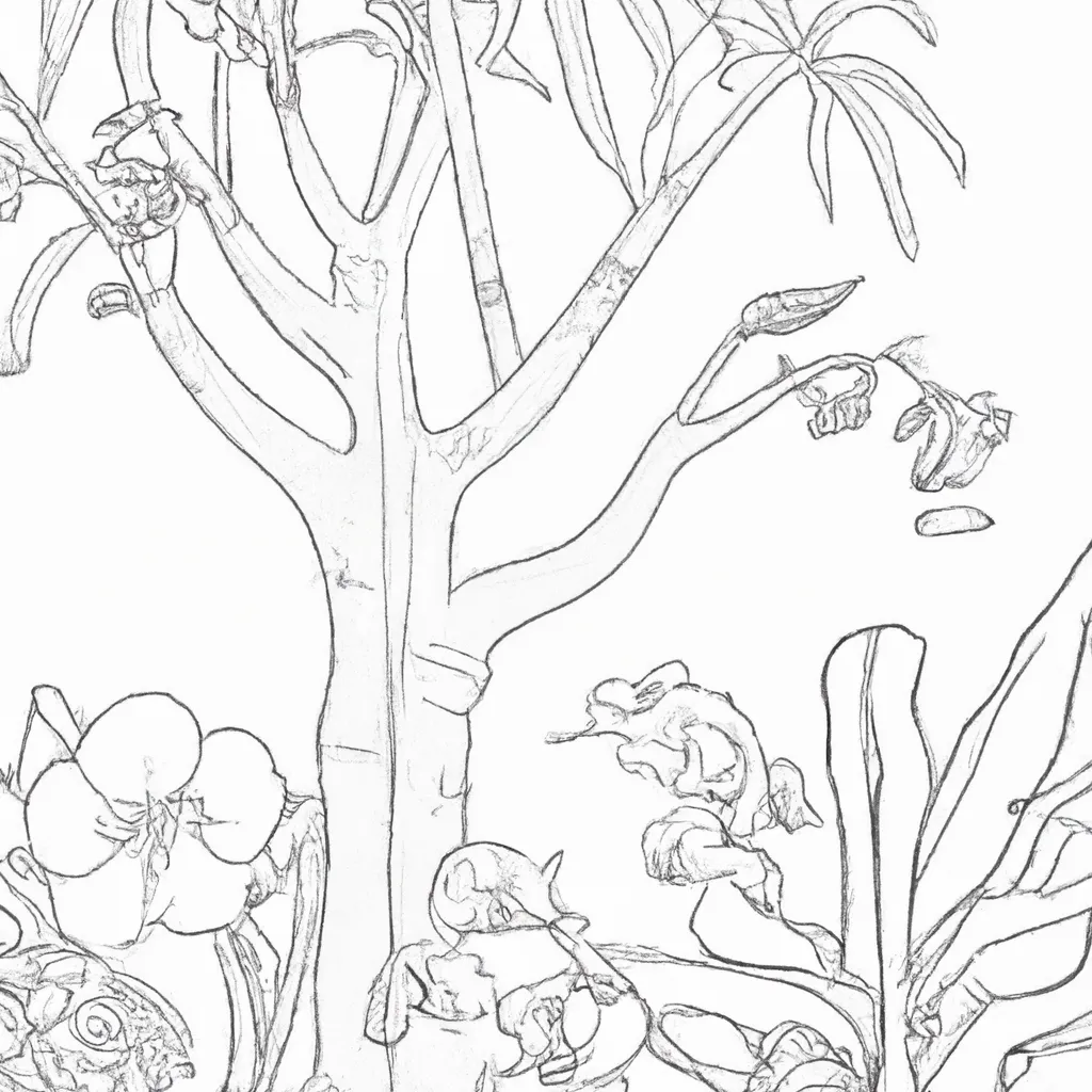 desenhos jardins tropicais imprimir colorir gratis 14