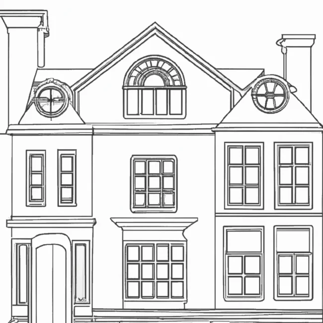 desenhos casas ricos imprimir colorir gratis 4