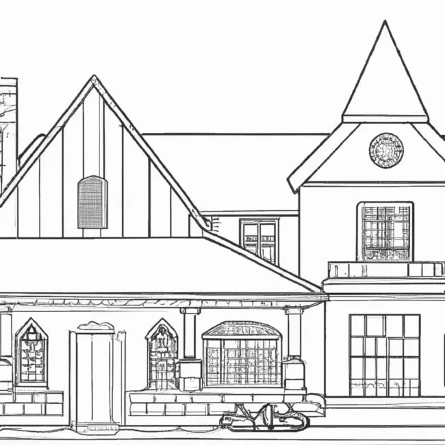 desenhos casas ricos imprimir colorir gratis 5
