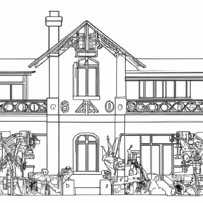 desenhos casas ricos imprimir colorir gratis 14