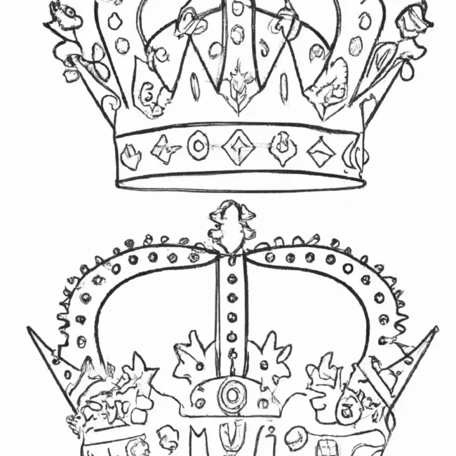 desenhos coroas reis imprimir colorir gratis 5