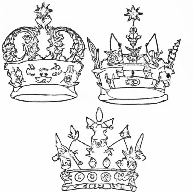 desenhos coroas reis imprimir colorir gratis 6