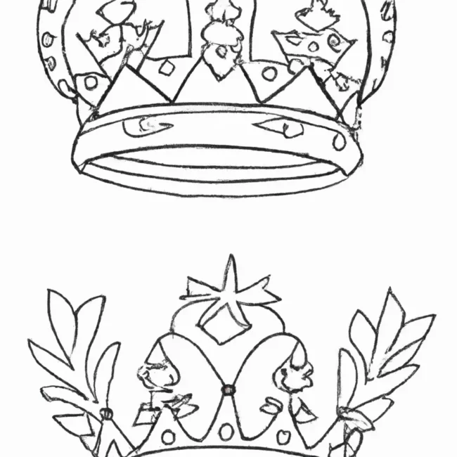 desenhos coroas reis imprimir colorir gratis 8