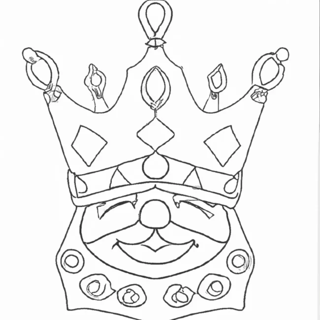 desenhos coroas reis imprimir colorir gratis 12