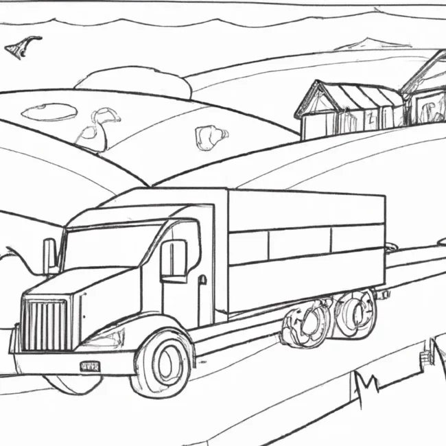 desenhos estrada fazenda imprimir colorir gratis 1