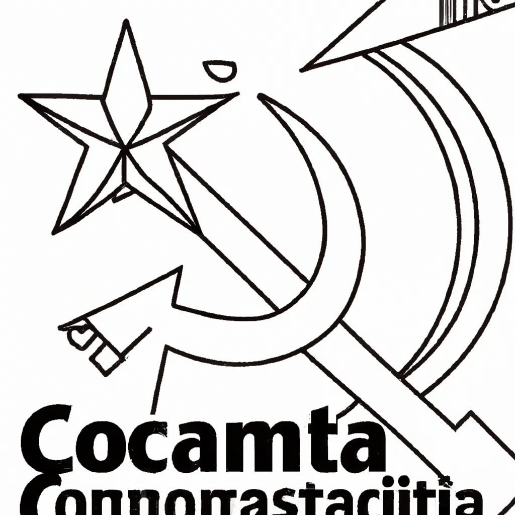 desenhos simbolo comunismo imprimir colorir gratis