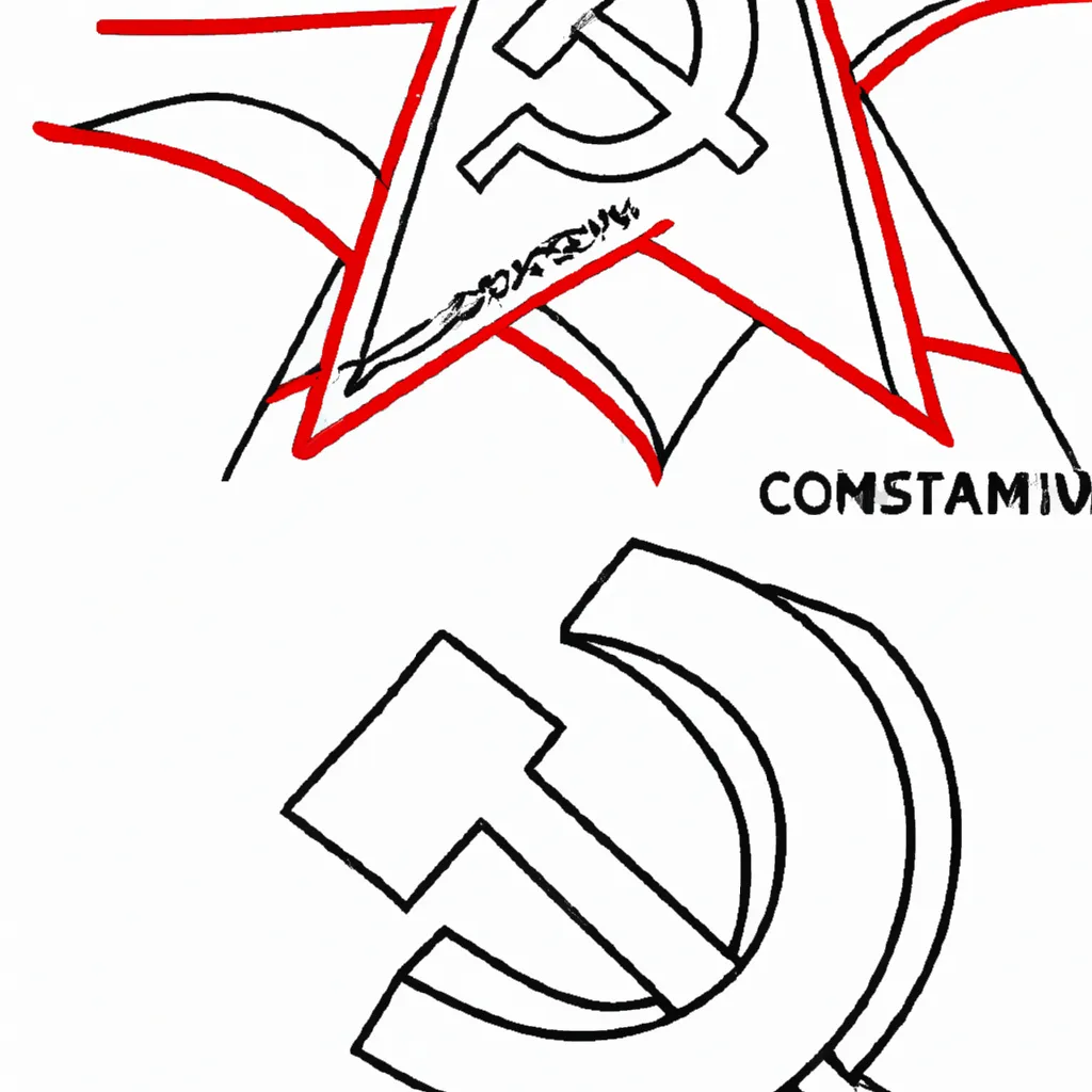 desenhos simbolo comunismo imprimir colorir gratis 1