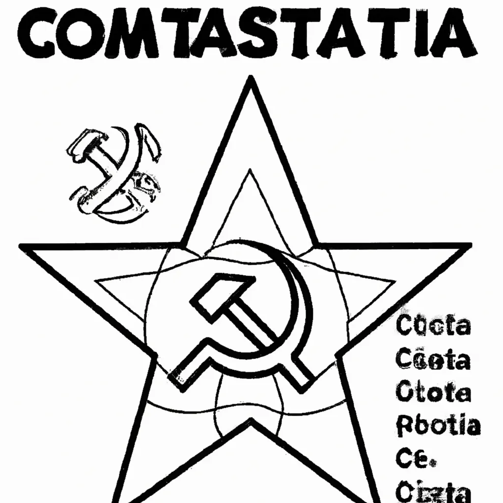 desenhos simbolo comunismo imprimir colorir gratis 6
