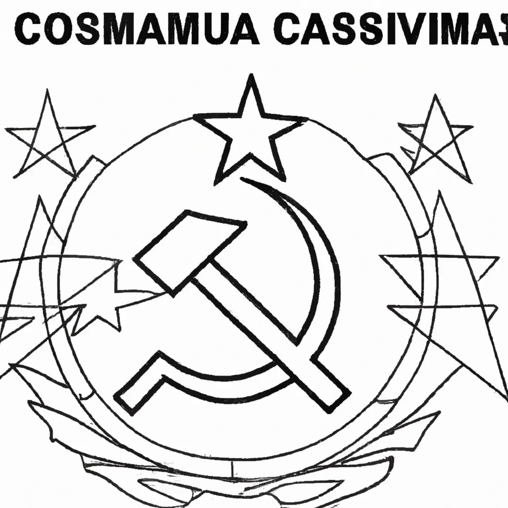 desenhos simbolo comunismo imprimir colorir gratis 9