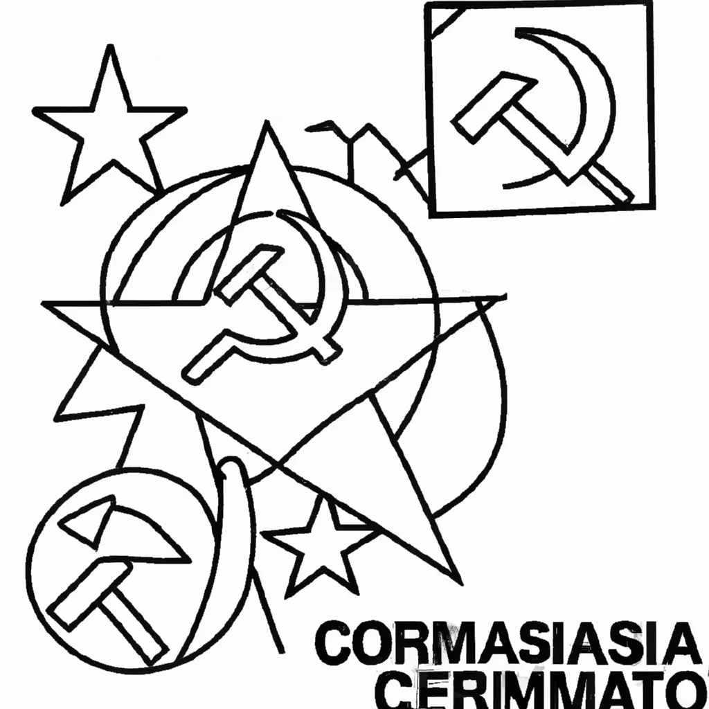 desenhos simbolo comunismo imprimir colorir gratis 10