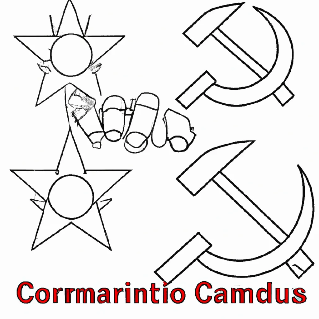 desenhos simbolo comunismo imprimir colorir gratis 14