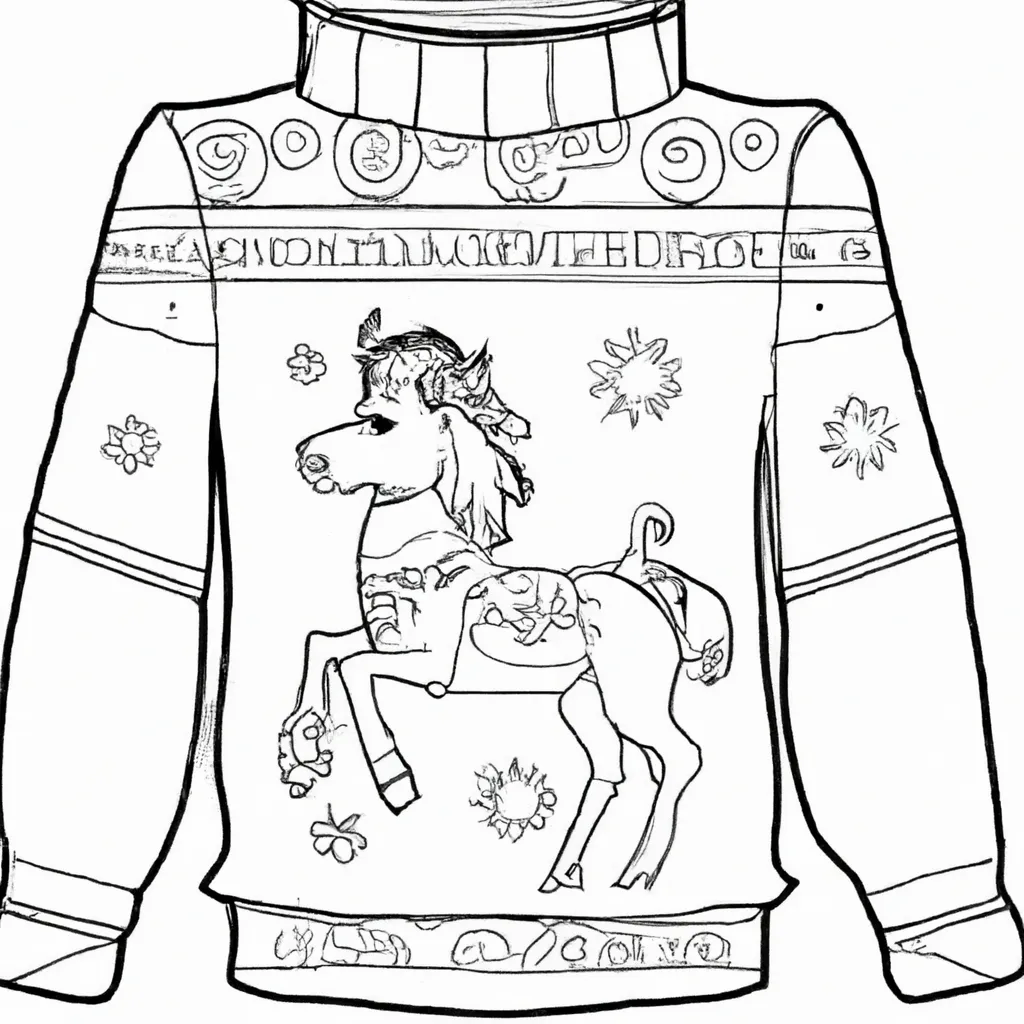 desenhos sueter natal imprimir colorir gratis 1