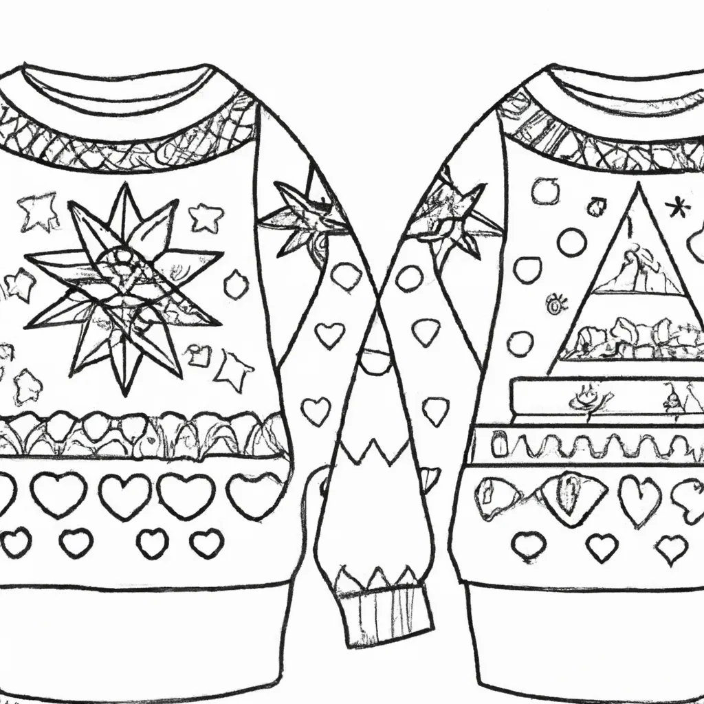 desenhos sueter natal imprimir colorir gratis 5