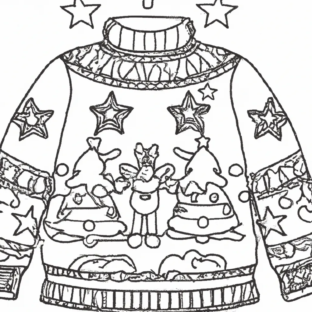 desenhos sueter natal imprimir colorir gratis 7