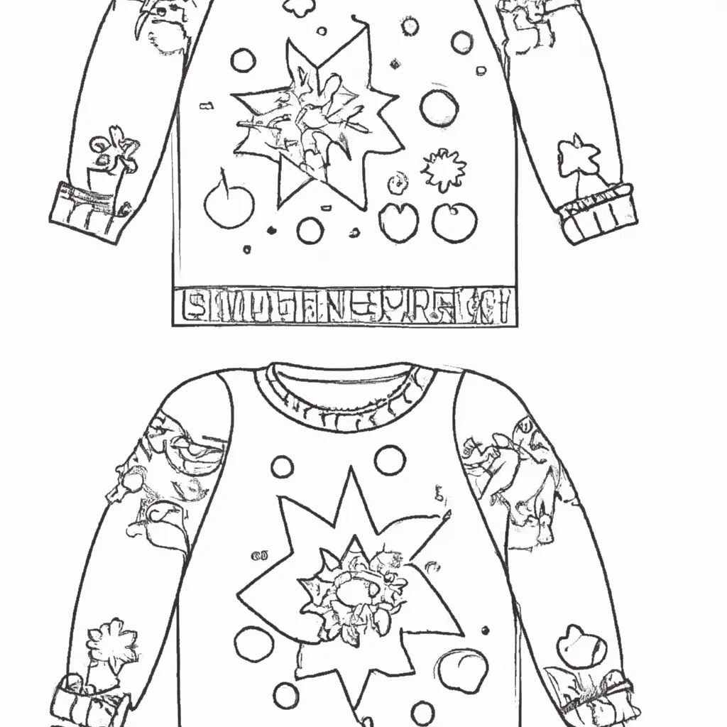 desenhos sueter natal imprimir colorir gratis 12