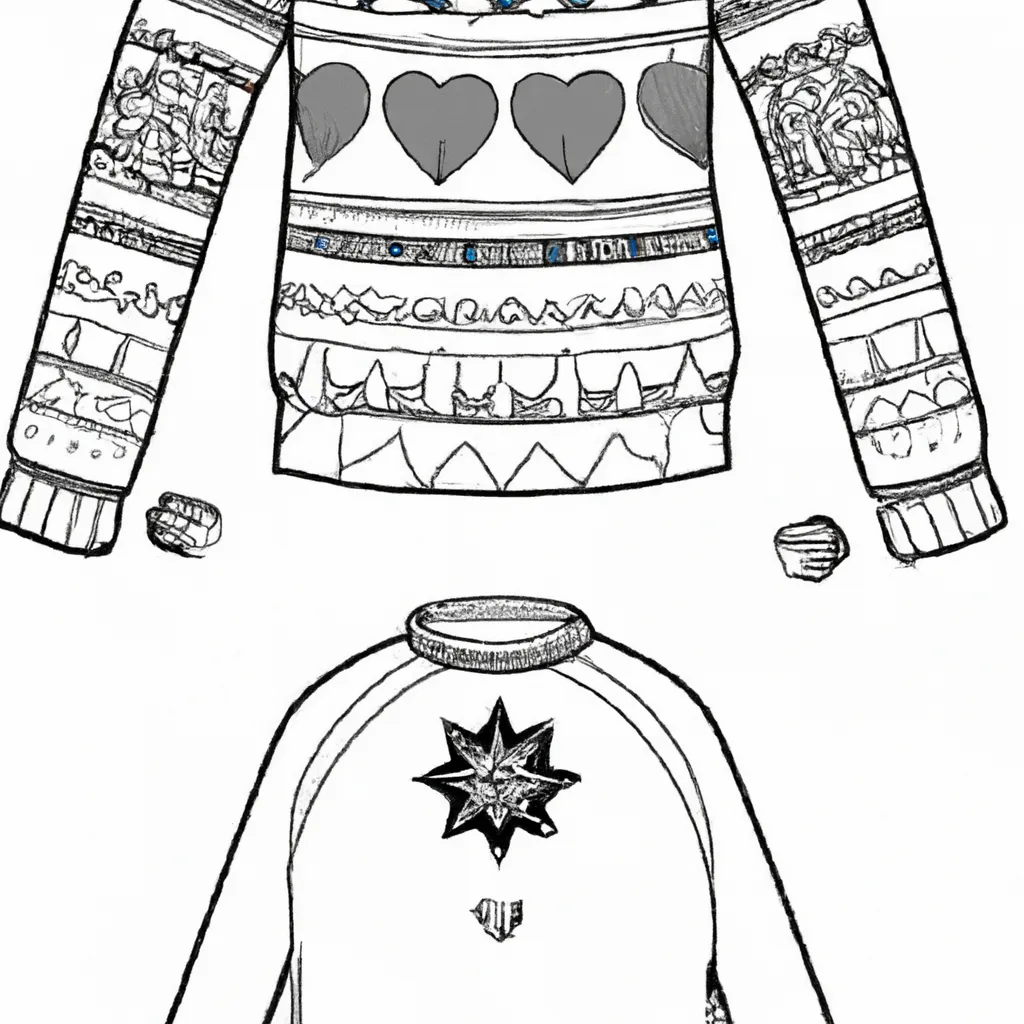 desenhos sueter natal imprimir colorir gratis 13
