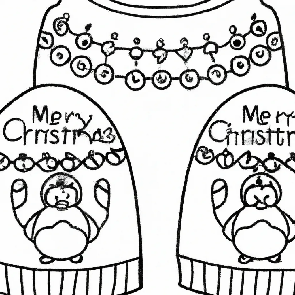 desenhos sueter natal imprimir colorir gratis 14