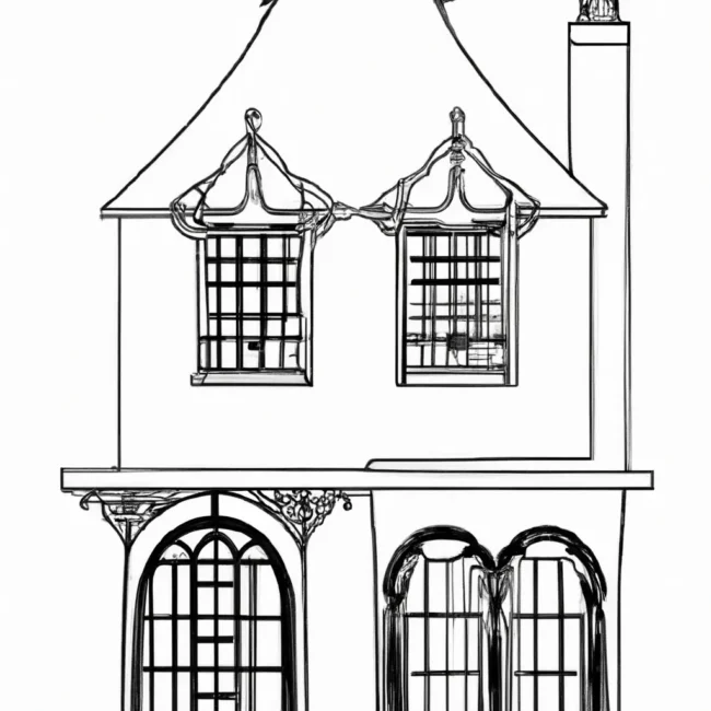 desenhos casa ricos imprimir colorir gratis 5