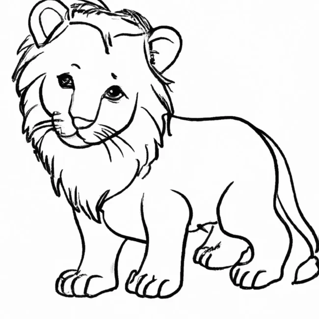 desenhos filhote leao imprimir colorir gratis 6