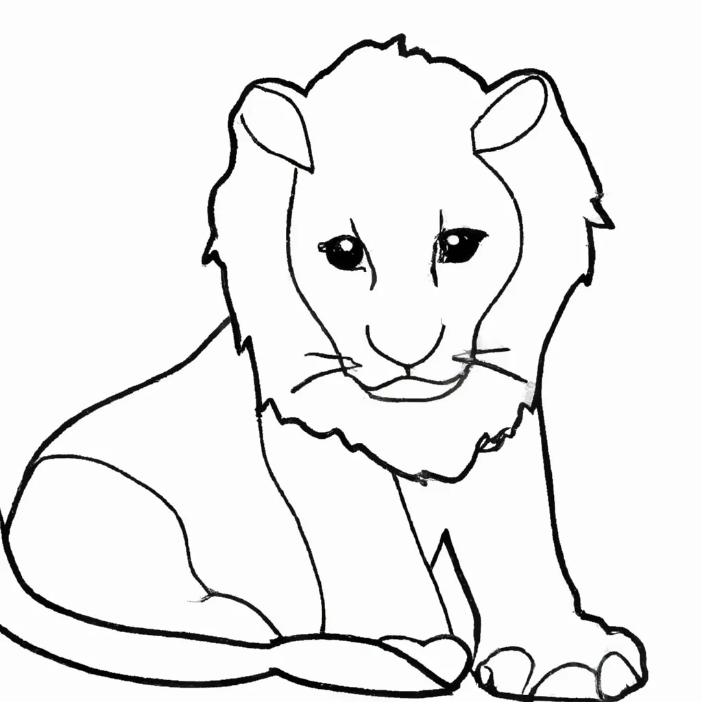 desenhos filhote leao imprimir colorir gratis 7