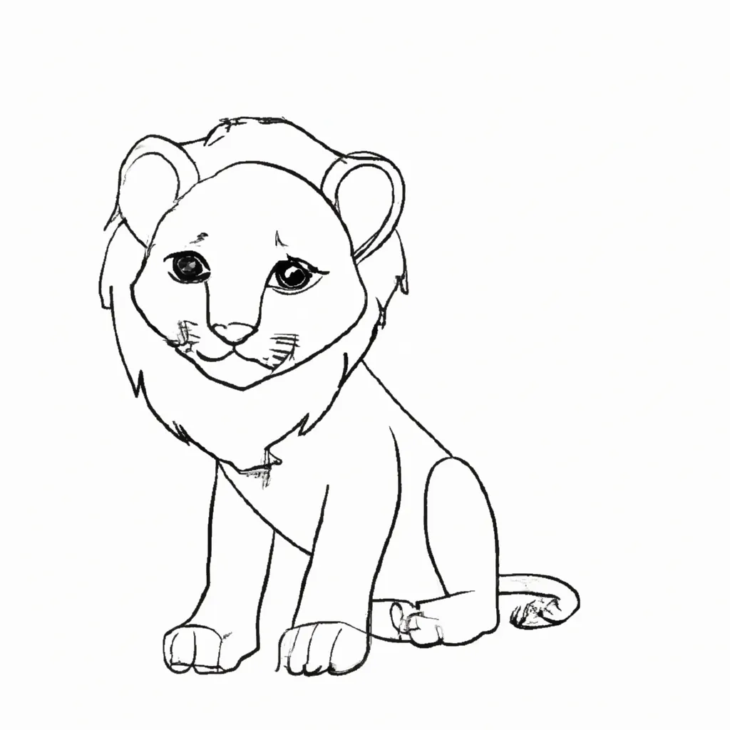desenhos filhote leao imprimir colorir gratis 8