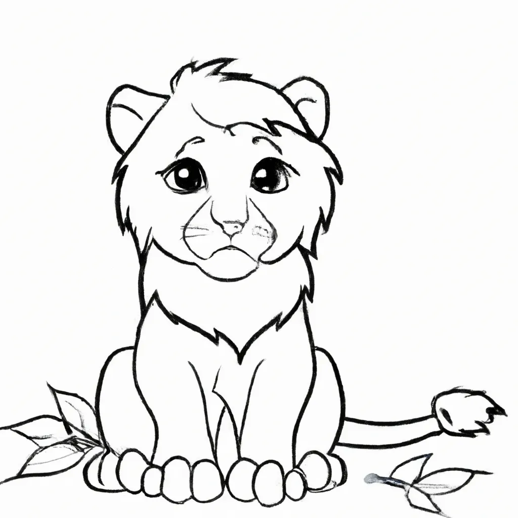 desenhos filhote leao imprimir colorir gratis 10