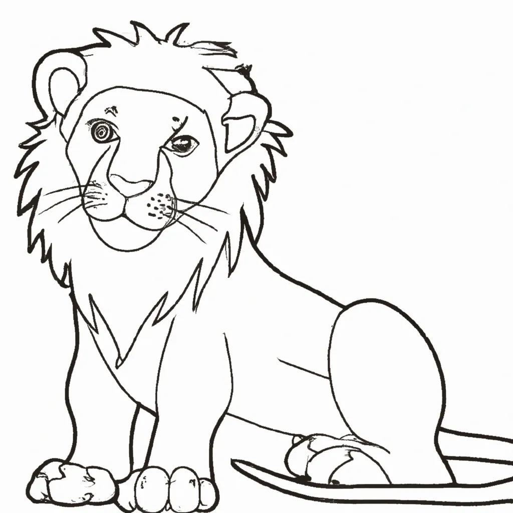 desenhos filhote leao imprimir colorir gratis 12