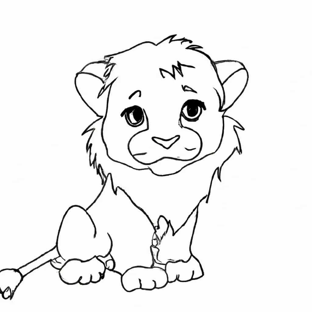 desenhos filhote leao imprimir colorir gratis 14