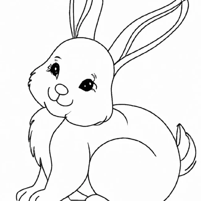 desenhos filhote coelho imprimir colorir gratis 14