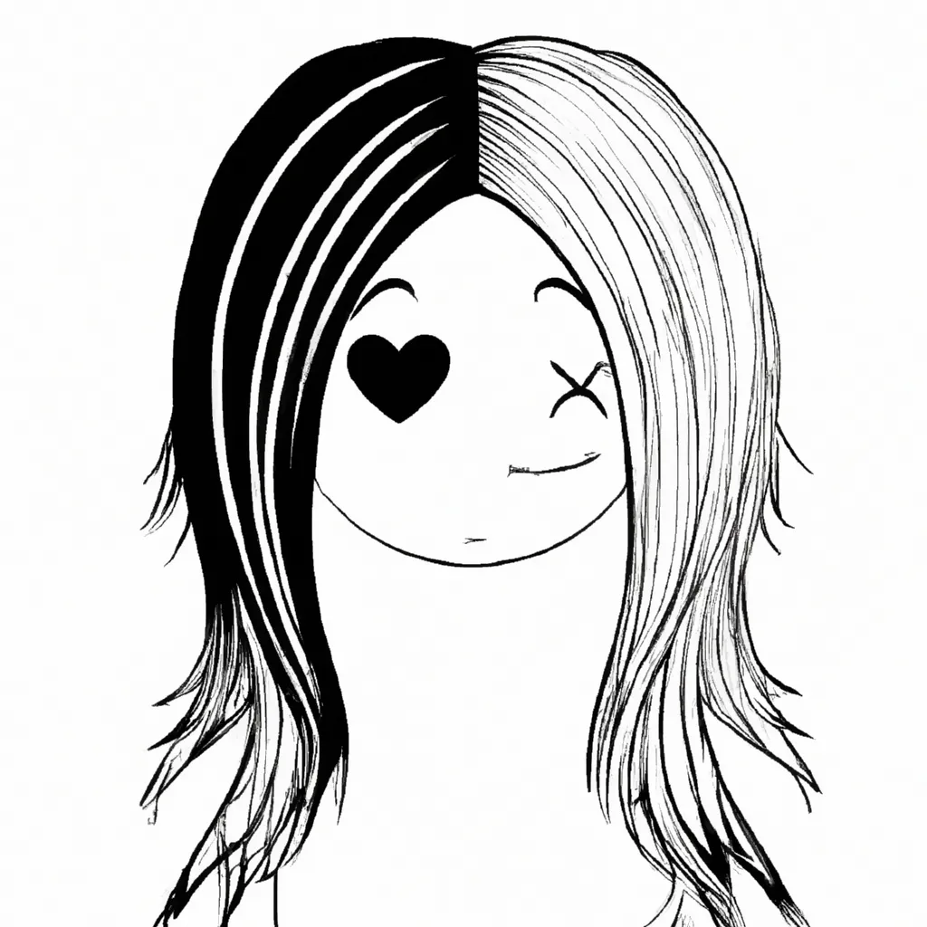 desenhos cabelo emo imprimir colorir gratis 5 desenhos cabelo emo imprimir colorir gratis 5