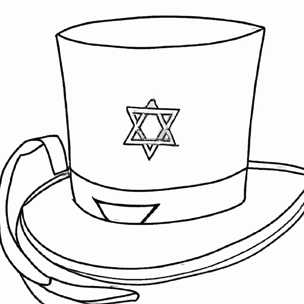 desenhos chapeu judeu imprimir colorir gratis 5