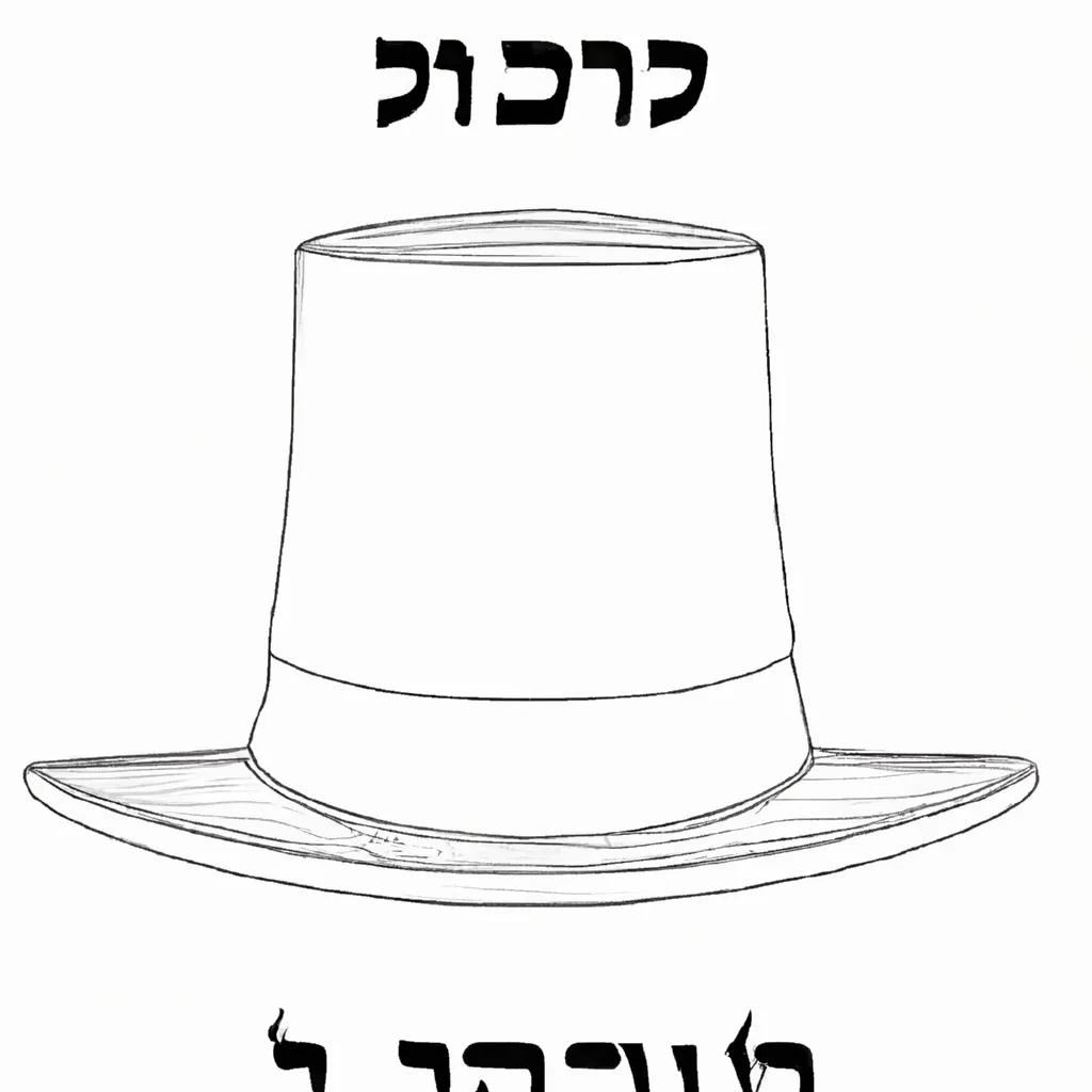 desenhos chapeu judeu imprimir colorir gratis 10