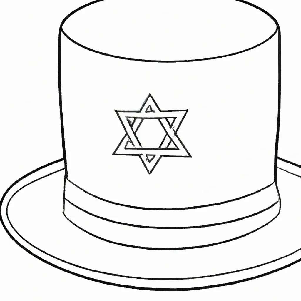 desenhos chapeu judeu imprimir colorir gratis 11