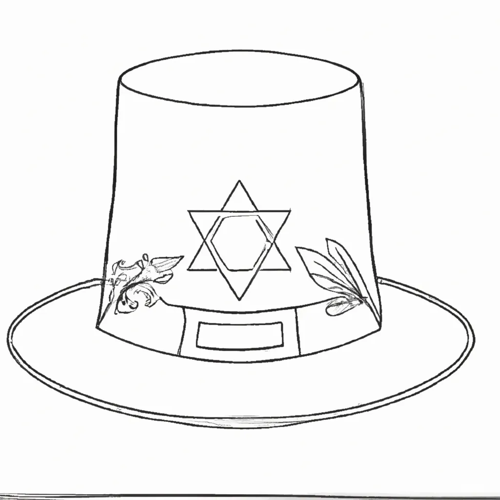 desenhos chapeu judeu imprimir colorir gratis 13