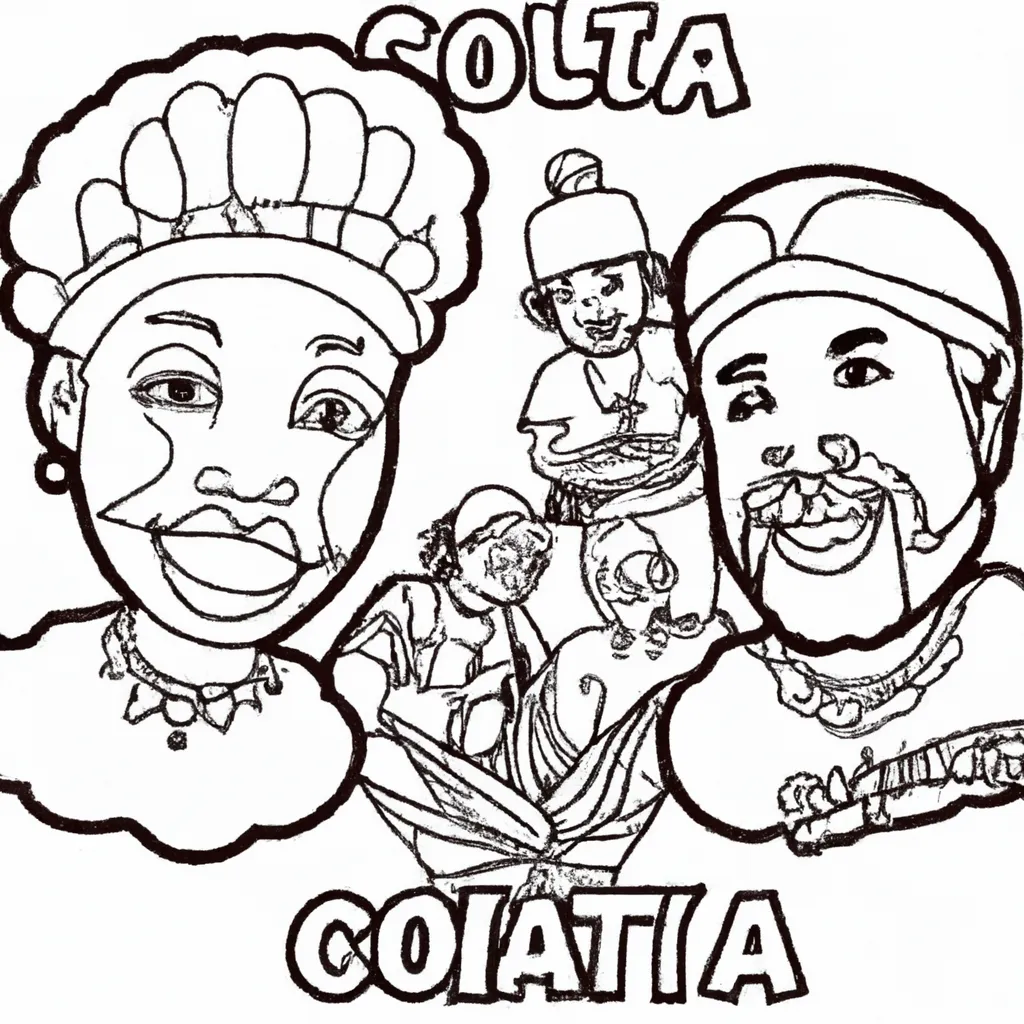 desenhos cultura jamaicana imprimir colorir gratis 1